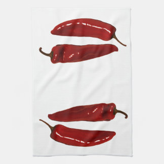röda peppar kökshandduk