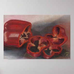 Röda peppar poster