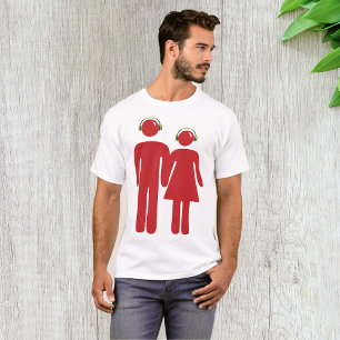 Röda personer som hörlurar Manar T-Shirt