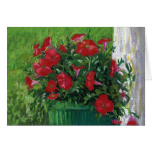 "Röda Petunias ", Hälsningskort