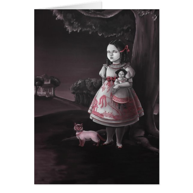 Röda pilkort hälsningskort (Framsidan)