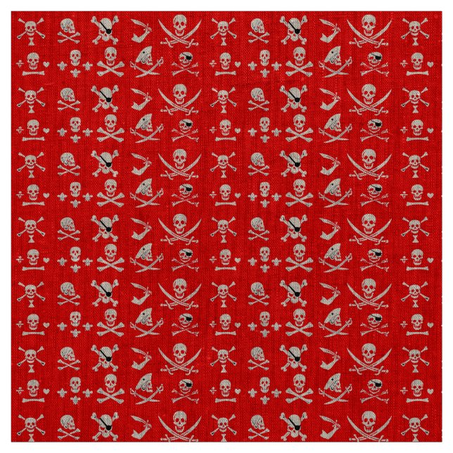 RÖDA PIRAT BANNERS SKULL,KROSSEDDA BONER,SWORDER TYG (Provkarta)