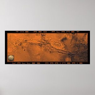 Röda planeten: Valles Marineris Poster
