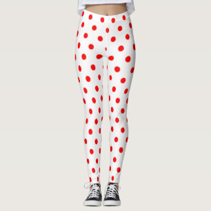 Röda Polka dots Leggings