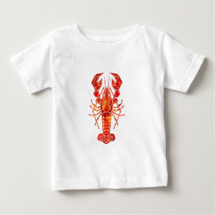 Röda polygonlobster t shirt
