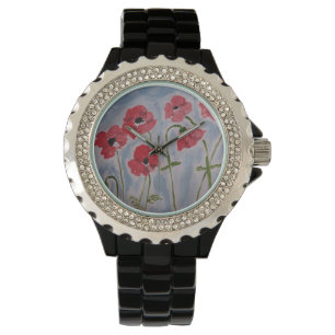 Röda poppor av Vild Armbandsur