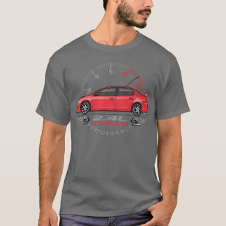 Röda prestandabilen rolig t shirt