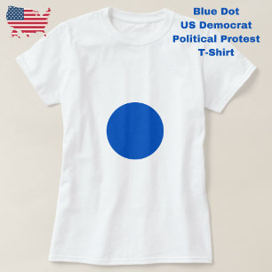 Röda prickar, politiska protester, demokrati t shirt