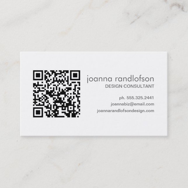 Röda QR KODIFIERAR visitkorten Visitkort (Framsida)