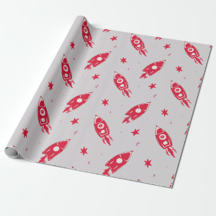 Röda raketer presentpapper