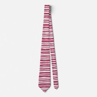 Röda Ränder Bordeaux  Slips