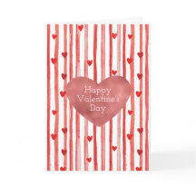 Röda ränder & hjärtan Alla hjärtans dag