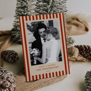 Röda ränder  julkort