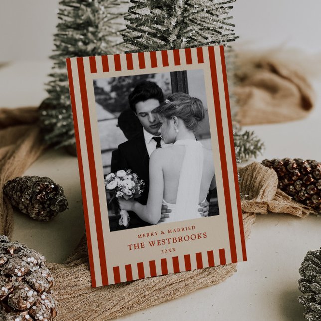 Röda ränder julkort (Skapare uppladdad)