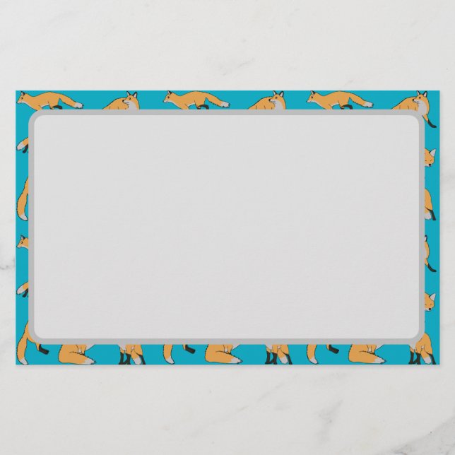 Röda Rävar Brevpapper (Framsida)