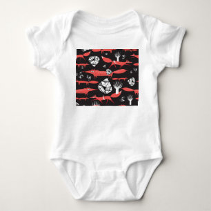 Röda rävar: Mörkens bakgrundsfärglös. T Shirt