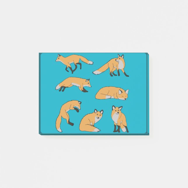 Röda Rävar Post-it Block (Framsida)