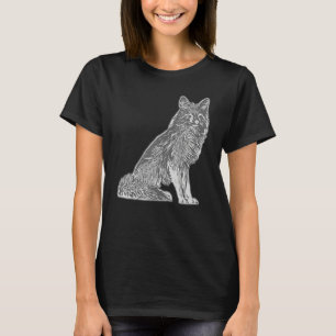 Röda rävdjur - vild - rovdjur med räv 7 t shirt