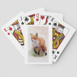 Röda rävspel - vildlevande vattendjur casinokort