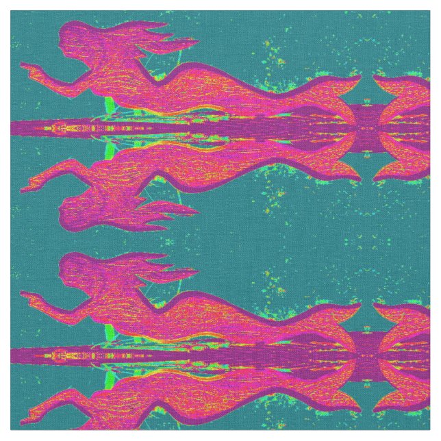 röda reflekterande sjöjungfruar tyg (Närbild)