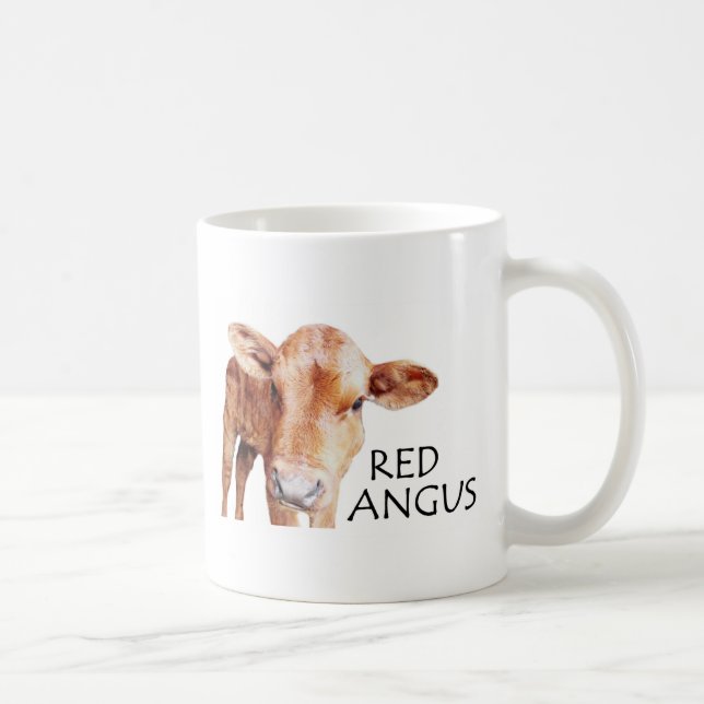 Röda röda Angus - är den nya svarten Kaffemugg (Höger)