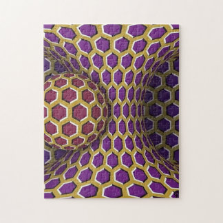 Röda rödrör och Sphere Optical Illusion Challengin Pussel