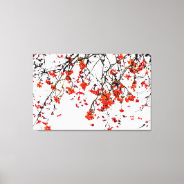 Röda röntgenfrukter eller askbär canvastryck