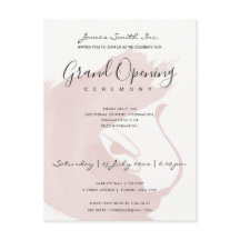 RÖDA ROSA AKVARELL PENSELSTRÖK ÖPPNINGSCEREMONI