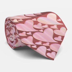 röda, rosa hjärtan, kärlek, gåva, hjärta, kärlek, slips