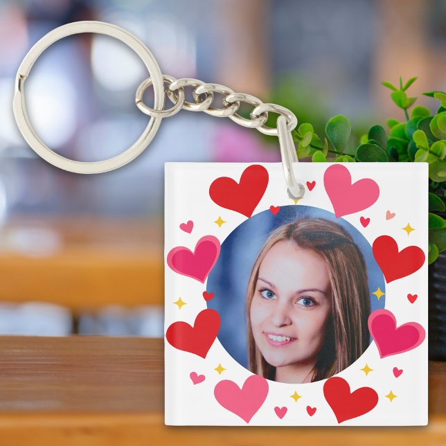 Röda Rosa Kärlekshjärtan Anpassad Foto Personlig (Skapare uppladdad)