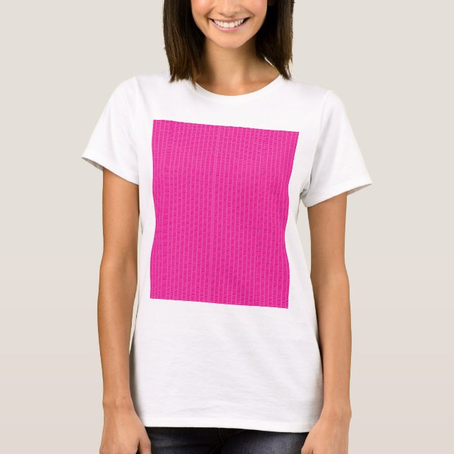 Röda, rosa och lila färglinjer överlappar varandra t shirt (Framsida)