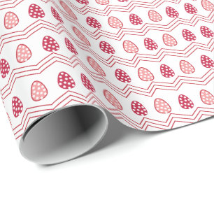Röda Rosan Påskäggen Påsk Mönster Presentpapper