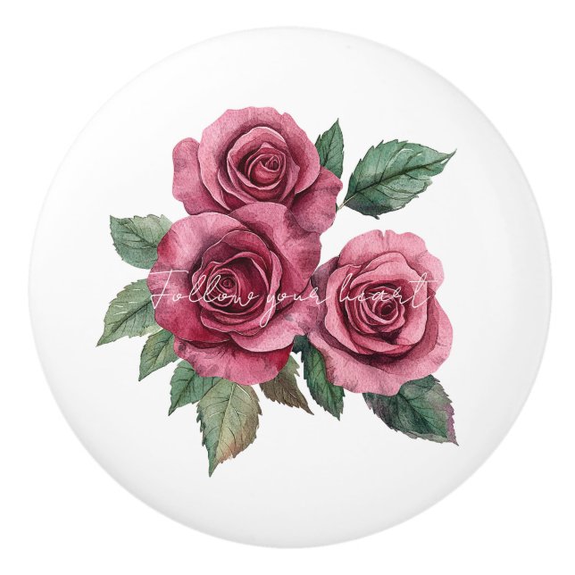 Röda Rosor Blommor Knopp (Framsidan)