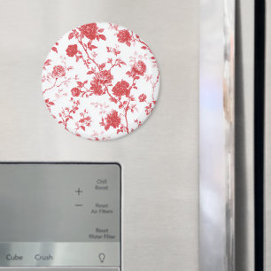 Röda Rosor Blommor Magnet