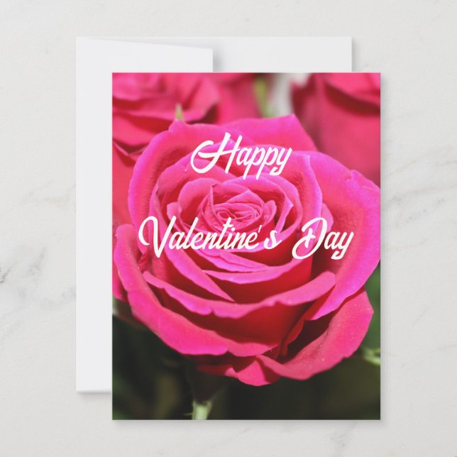 Röda rosor julkort (Framsida)