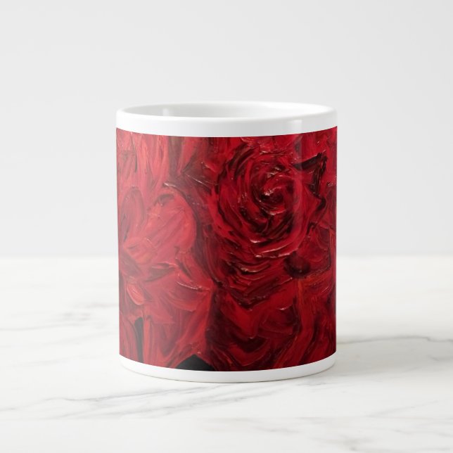 Röda Rosor Jumbo Mugg (Framsidan)