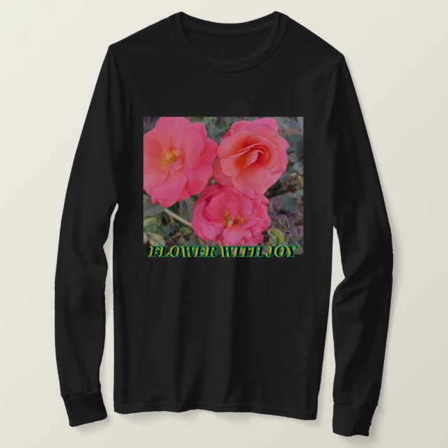 Röda Rosor Kärlek Skjorta T Shirt (Design framsida)