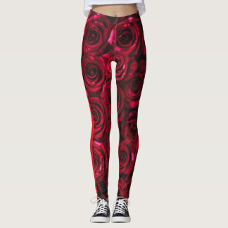 Röda rosor leggings