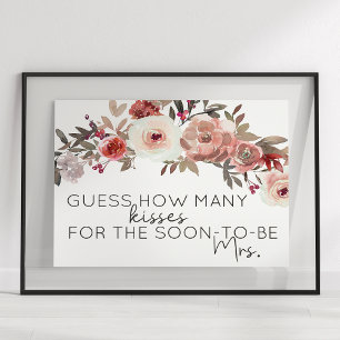 Röda Rosor med Blush Nyans Blommig Gissa Hur Många Poster