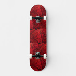 Röda Rosor Mini Skateboard Bräda 18,5 Cm