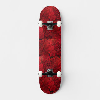 Röda Rosor Mini Skateboard Bräda 18,5 Cm