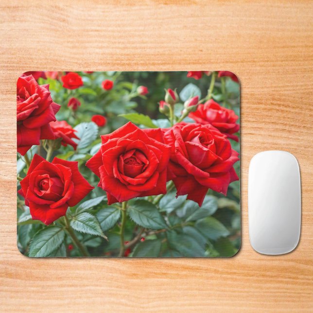 Röda Rosor Musmattor (Mouse pad with red roses)