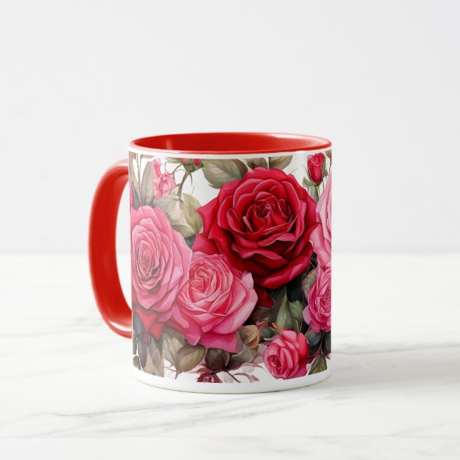 Röda rosor, Röda rosor, Mugg (Framsida vänster)