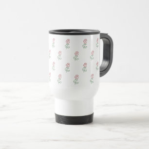 Röda rosor, Rosmönster, Blommor Resemugg