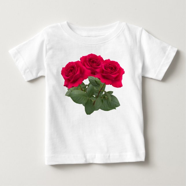 Röda rosor t shirt (Framsida)