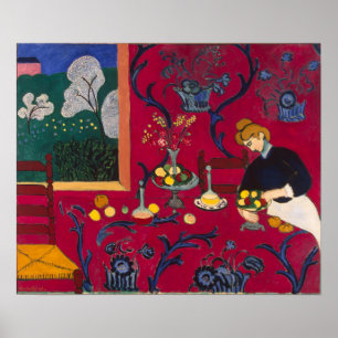 Röda rummet av Matisse Poster