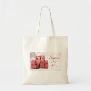 Röda rutor Tote Bag Tygkasse