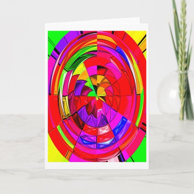 Röda Rymdgodis Helgkort (Framsida)