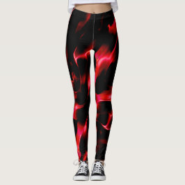 Röda sanddyner under nattmörker leggings