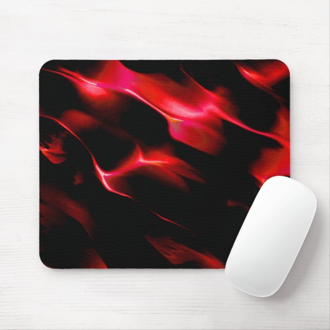 Röda sanddyner under nattmörker musmatta (Med mus)